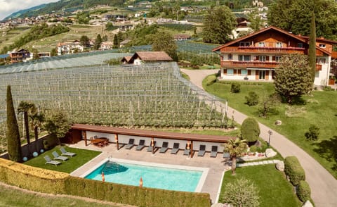 Property building, Natural landscape, Bird's eye view, Garden, Swimming pool, Swimming pool, sunbed