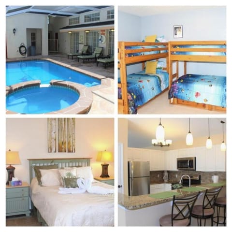 Kitchen or kitchenette, Bedroom, Swimming pool