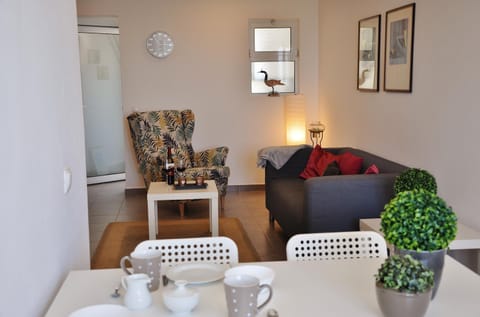 Living room, Dining area, Sea view