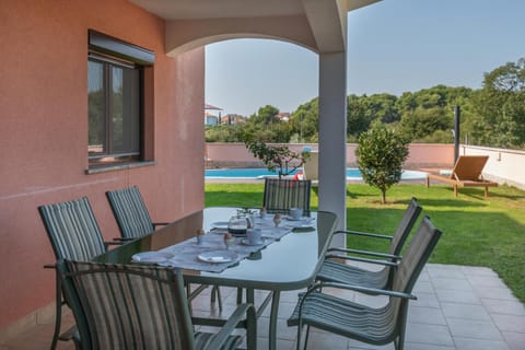 Patio, Pool view