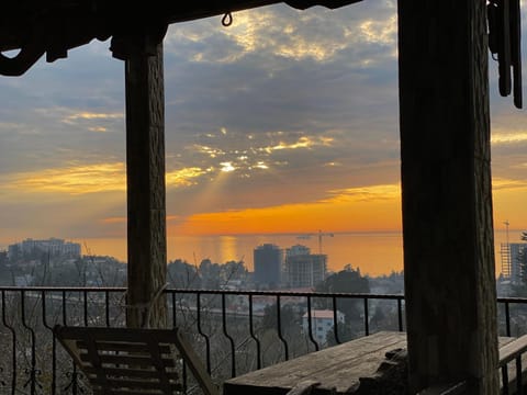 Day, Natural landscape, View (from property/room), Balcony/Terrace, Sea view, Sunrise, Sunset