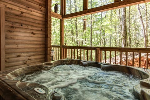 Fawn Cabin, 1 Bedroom, Sleeps 4, Hot Tub, Private, Pets, Gas Fireplace Casa in Pittman Center