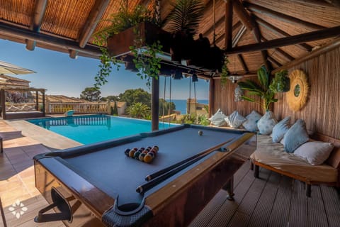 Patio, Day, Natural landscape, Mountain view, Pool view, Swimming pool, sunbed