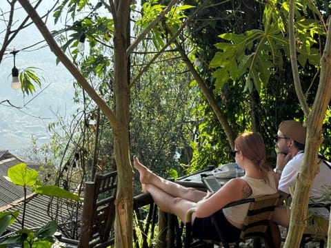 Natural landscape, Garden, View (from property/room), Balcony/Terrace, Mountain view, group of guests