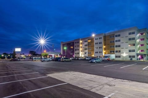 Property building, Night, Parking