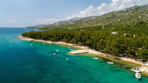 Bird's eye view, Beach, Mountain view