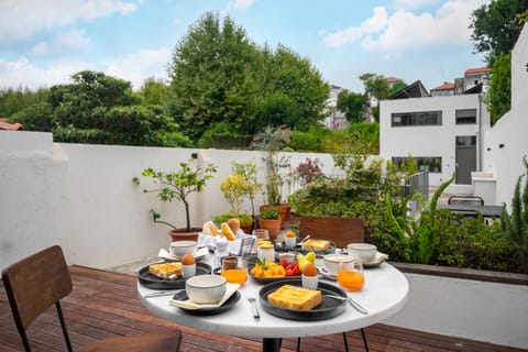 Patio, Food close-up, Garden, Continental breakfast