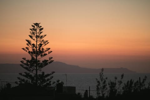 Natural landscape, Sea view, Sunset