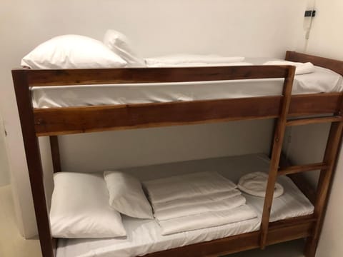 Bed, bunk bed, towels