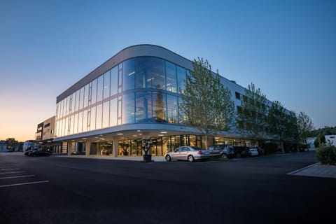 Property building, Facade/entrance, Sunrise