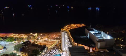 Night, City view, Sea view