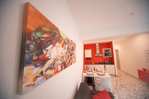 Kitchen or kitchenette, Living room, Dining area