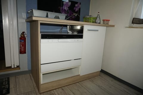 Kitchen or kitchenette, dishwasher