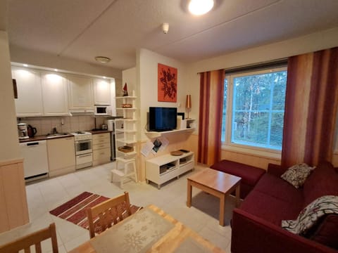 Kitchen or kitchenette, Living room, Seating area