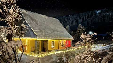 Property building, Winter, Mountain view