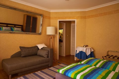 Bed, Living room, Photo of the whole room, Decorative detail, Bedroom