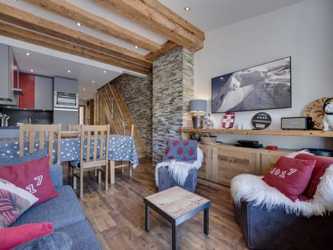Duplex rénové 3 chambres, skis aux pieds, Tignes Val Claret, 6-8 Pers - FR-1-641-77 Apartment in Tignes