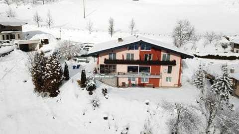 Property building, Bird's eye view, Winter, Garden, Mountain view