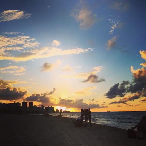 Beach, Sunset