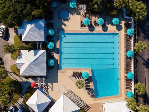 Day, Bird's eye view, Swimming pool