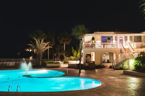 Property building, Night, Pool view, Swimming pool, Swimming pool