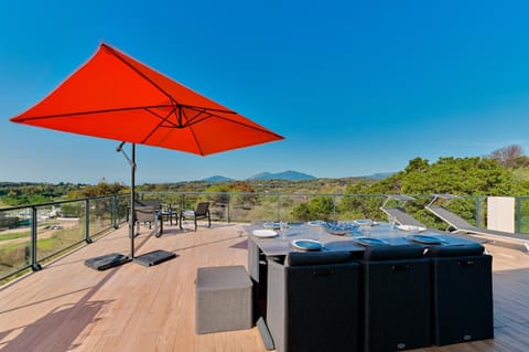 Patio, Natural landscape, Mountain view