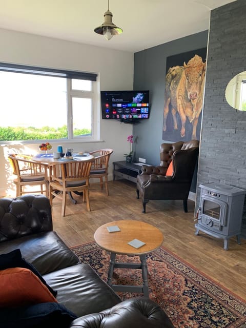 Living room, Dining area, flat iron
