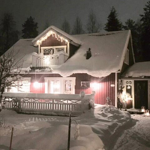 Property building, Facade/entrance, Night, Winter