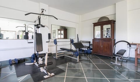 StayVista's Shiraz Villa - Where fitness meets fun with a gym and pool table Chalet in Lonavla