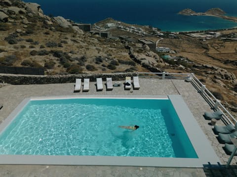 Natural landscape, Pool view, Sea view, Swimming pool, sunbed