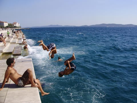 Day, People, Beach, Sea view, group of guests