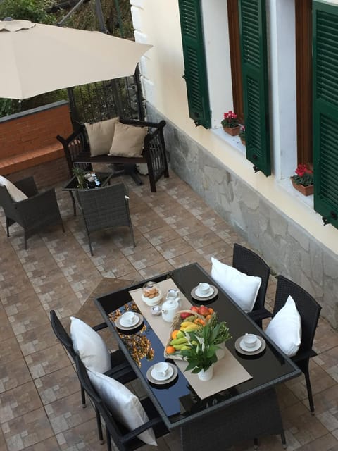 Patio, Bird's eye view, Balcony/Terrace, Food and drinks, Food, Garden view