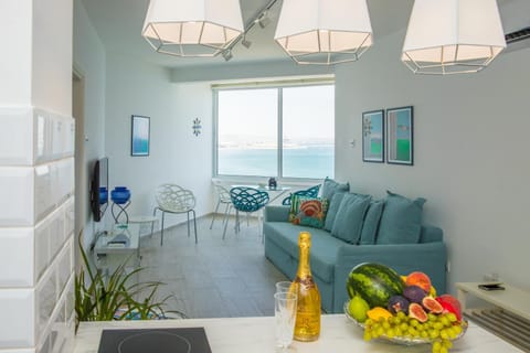 Living room, Seating area, Sea view