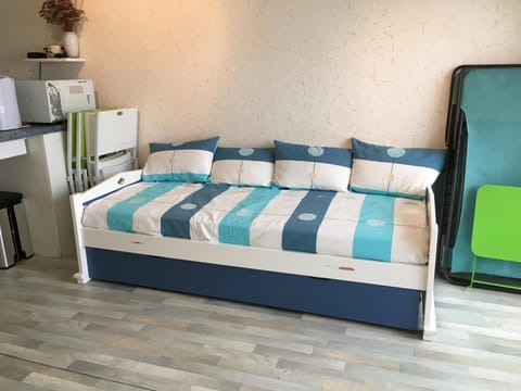 Fort-Mahon-Plage: Studio balcon, équipements complets, parking privé - FR-1-482-12 Apartment in Fort-Mahon-Plage