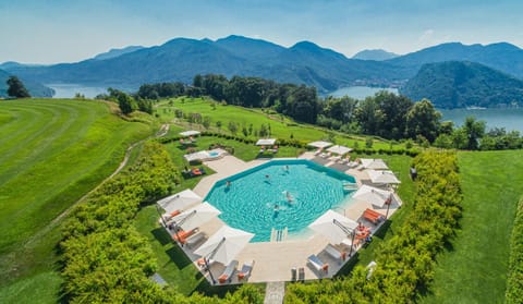 Natural landscape, Lake view, Mountain view, Pool view, Swimming pool