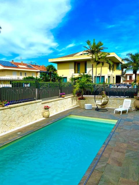 Pool view, sunbed