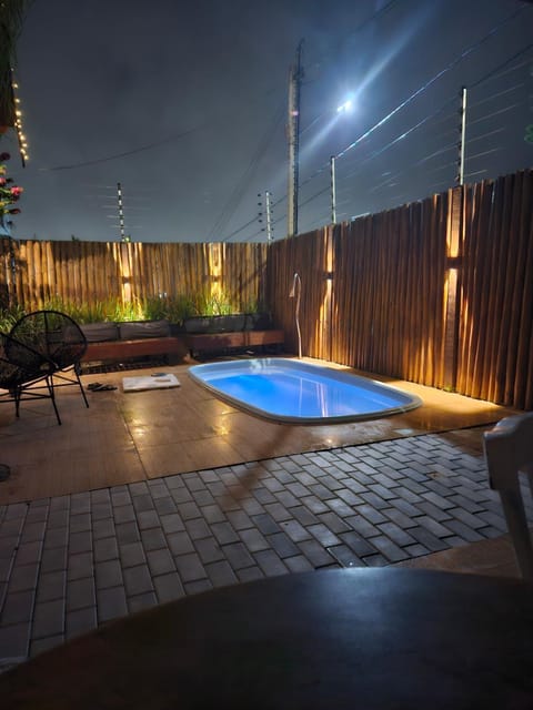 Night, Pool view, Swimming pool