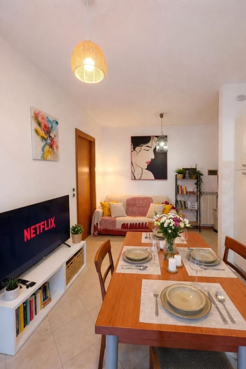 Living room, kitchen