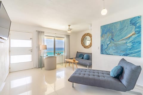 Living room, Seating area, Sea view