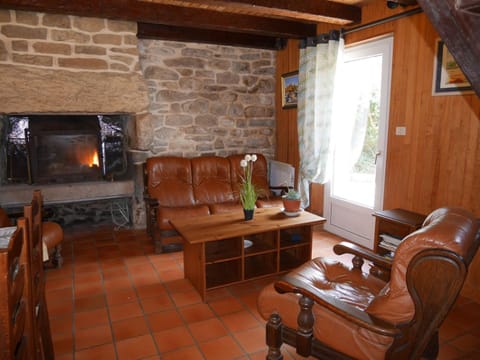 Granite stone house with fireplace, Plouguerneau House in Plouguerneau