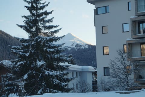 Property building, Winter, Mountain view