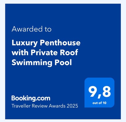 Luxury Penthouse with Private Roof Swimming Pool Apartment in Athens