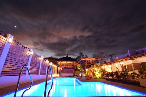 Property building, Night, Swimming pool, Swimming pool, Sunset