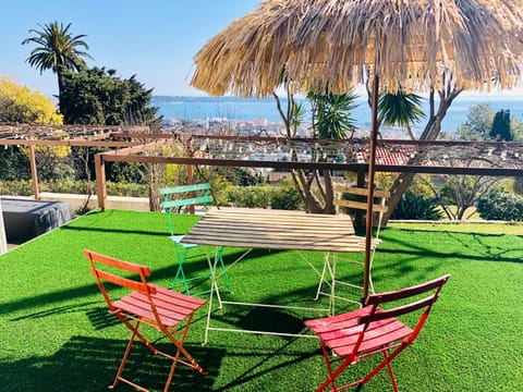 Patio, Day, Garden view, Sea view