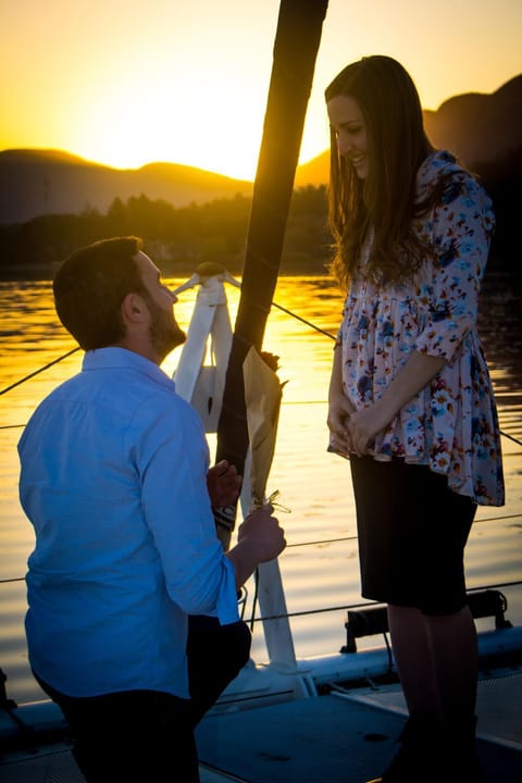 Guests, Mountain view, Sunset