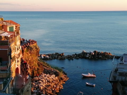 Natural landscape, Balcony/Terrace, Sea view, Sunset