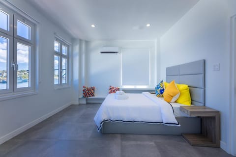 Bed, Photo of the whole room, Bedroom, Sea view