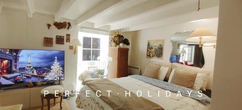 Communal lounge/ TV room, Bed, TV and multimedia, Bedroom