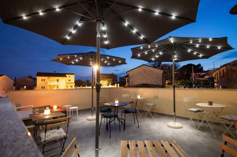 Property building, Night, View (from property/room), Balcony/Terrace, Seating area