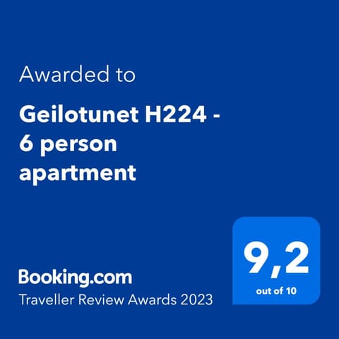 Geilotunet H224 - 6 person apartment Condo in Geilo